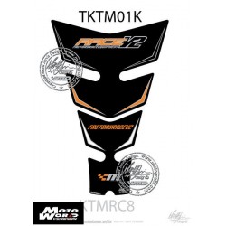 Motografix CAD TKTM01K KTM RC8 1190 2008 Black Factory Motorcycle Tank Pad Protector 3D Gel