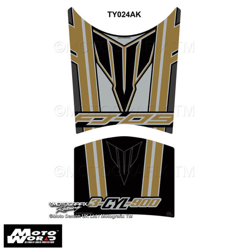 Motografix CAD TY024 3D Gel Motorcycle Tank Pad Protector