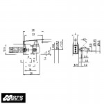 Marquardt 10222201 Microswitch Two Way with Lever