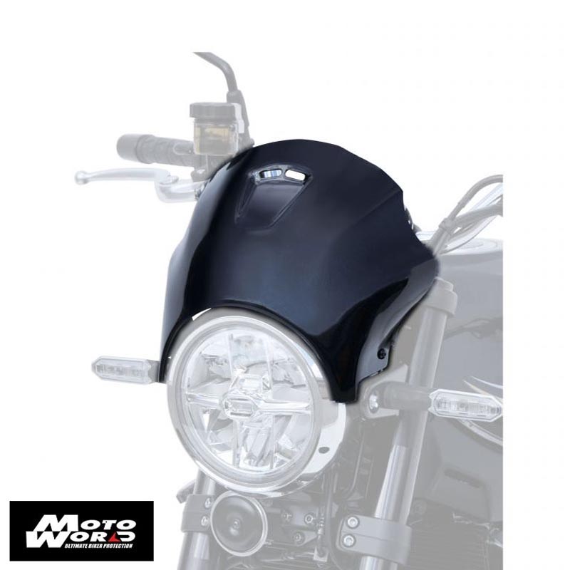 Ermax 1503S6865 Motorcycle Nose Screen Metallic Black Windshield