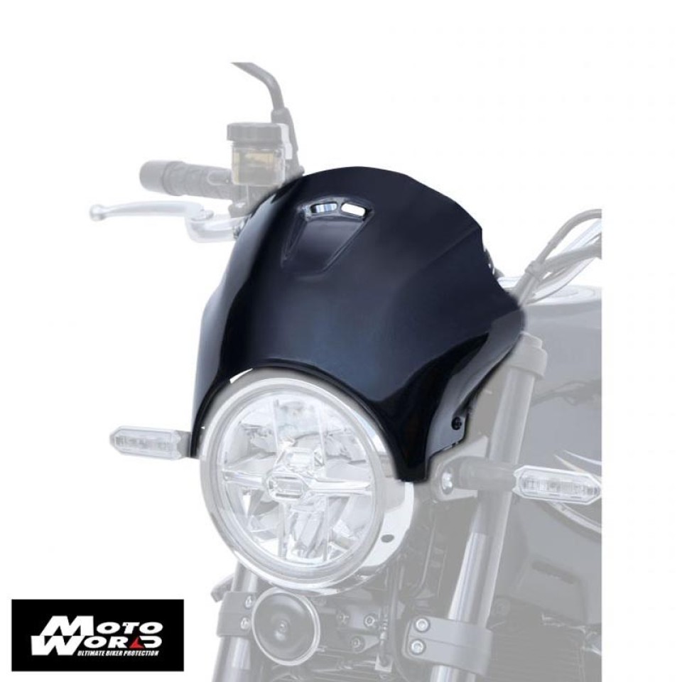 Ermax 1503S6865 Motorcycle Nose Screen Metallic Black Windshield