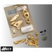 Hyperpro MK-KA04-B002-B Motorcycle Steering Damper Mounting Kit for Kawasaki Ninja 400 (Race kit) 2018