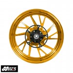 MOS YB74FG10 Motorcycle Matt Forged Aluminum Alloy Wheels Set
