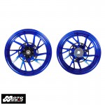 MOS YB74FG10 Motorcycle Matt Forged Aluminum Alloy Wheels Set