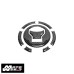 DMV DICGTCPHO03 Carbon Fiber Motorcycle Gas Tank Cover Pad