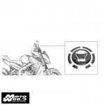 DMV DICGTCPHO03 Carbon Fiber Motorcycle Gas Tank Cover Pad