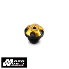 DMV DIEOC5M2025 Motorcycle Magnetic Gold Engine Oil Cap