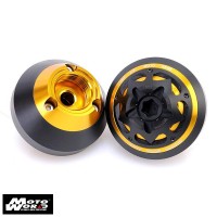DMV DIFGMKKA07GD Roll Series Gold Motorcycle Fairing Guard for Kawasaki ZX250 08-12