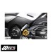 DMV DIFHCYA01G Motorcycle Gold Frame Hole Cover