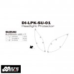 DMV DI-LPK-SU-01-C Clear Motorcycle Headlight Protector
