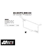 DMV DIOCPCBM03K Motorcycle Black Oil Cooler Protective Cover