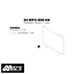 DMV DIRPCBM08K Motorcycle Black Radiator Protective Cover