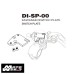 DMV DISP00K Motorcycle Black Switch Plate