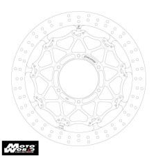 Galespeed GSBDF0003 Motorcycle Cross Lock Front Brake Disc Rotor