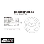 DMV DICGTCPSU04 Motorcycle Fuel Cap Pad