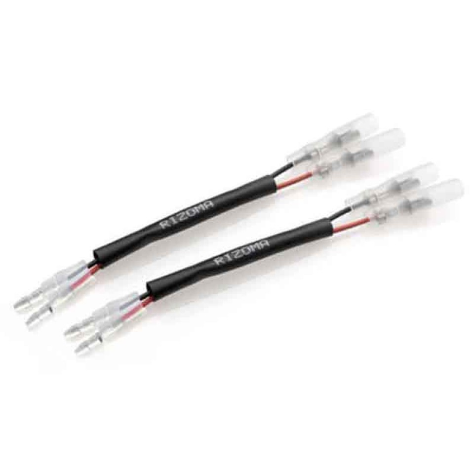 Rizoma EE149H Motorcycle Turn Signal Cable Kit With Resistance 3W/38 (Pair)