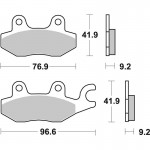 SBS 119CT Motorcycle Brake Pad