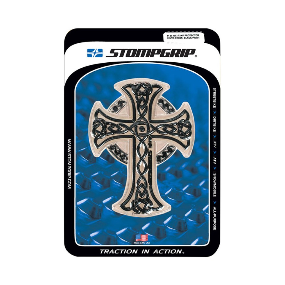 Stomp 51031003 Celtic Cross Black Print Tank Protector
