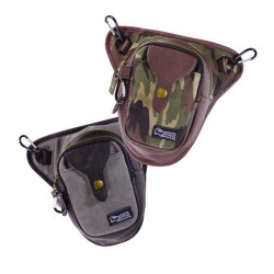 Komine SA032 Side Bag for Motorcycle-Camo Brown