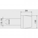 Rizoma MA532 Two Tone Tapered Bar Ends