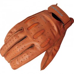 Komine GK-161 Vintage Short Leather Motorcycle Gloves