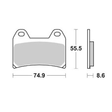 Discacciati FDRT108P2 Radiale Caliper 2Pads