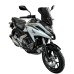 Ermax 0301T19-54 Motorcycle Sport Windscreen (37 cm) Grey