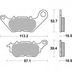 SBS 230CT Motorcycle Brake Pad