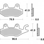 SBS 638RST Motorcycle Brake Pad