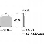 SBS 870RST Brake Pad