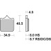 SBS 870RST Motorcycle Brake Pad