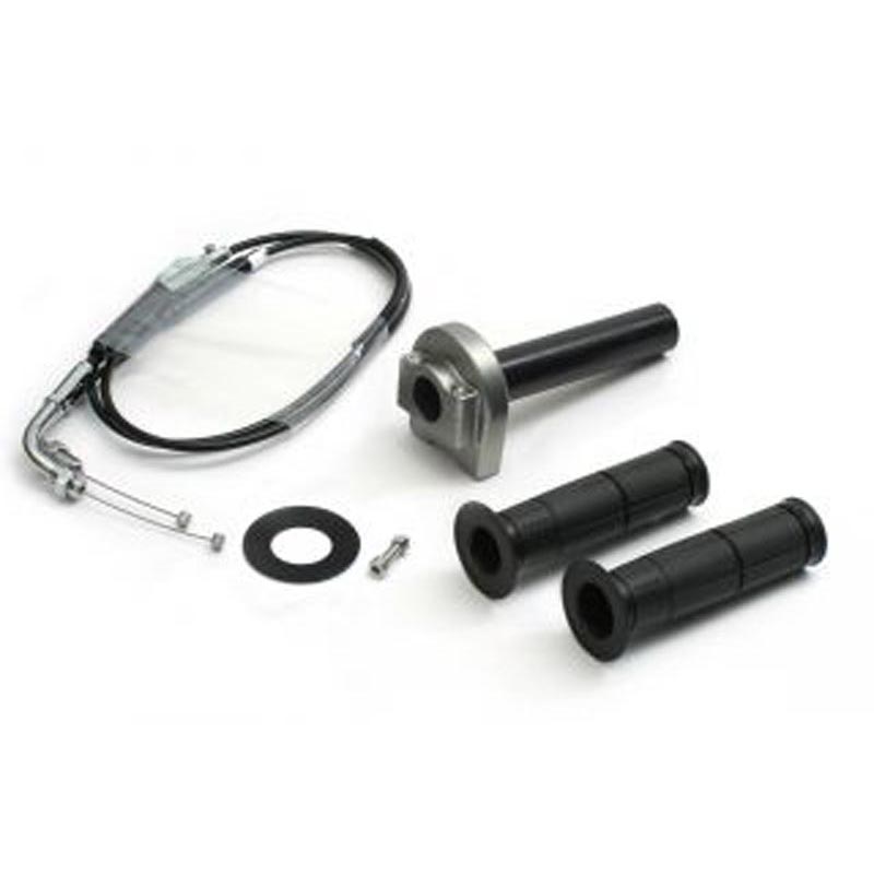 Active 1061767 Motorcycle Throttle Kit Type-1 Gun Metallic D.42 Chrome
