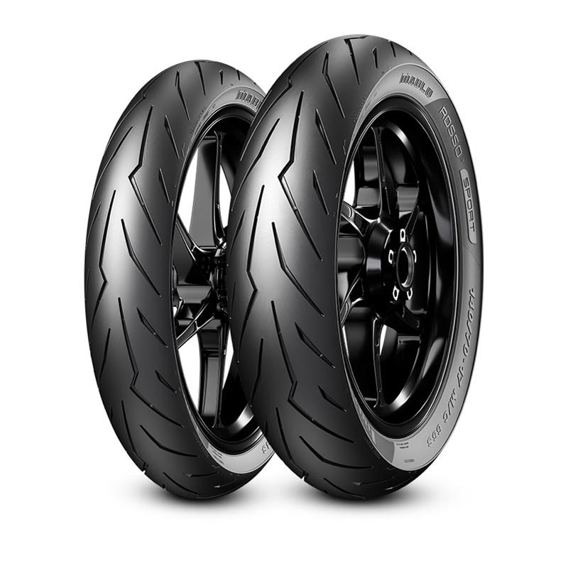 Pirelli 36139 Rosso SPORT 80/90-17 M/C TL 44S Sport Touring Motorcycle Tyre