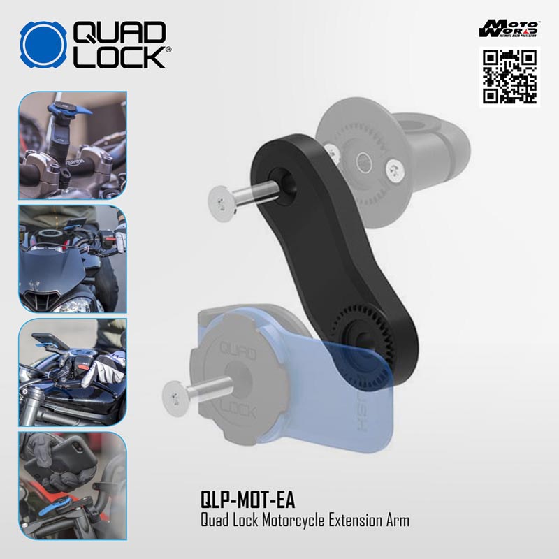 Quad Lock 50mm Extension Arm for Motorcycle/Scooter 