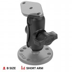 RAM Mounts RAPB201UA Bracket Composite Short Double Socket Arm