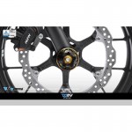 DMV DIFAS3DHO08K Black 3D Motorcycle Front Axle Slider