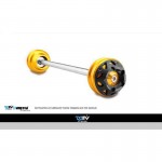 DMV DIFAS3DYA09K Black 3D Motorcycle Front Axle Slider