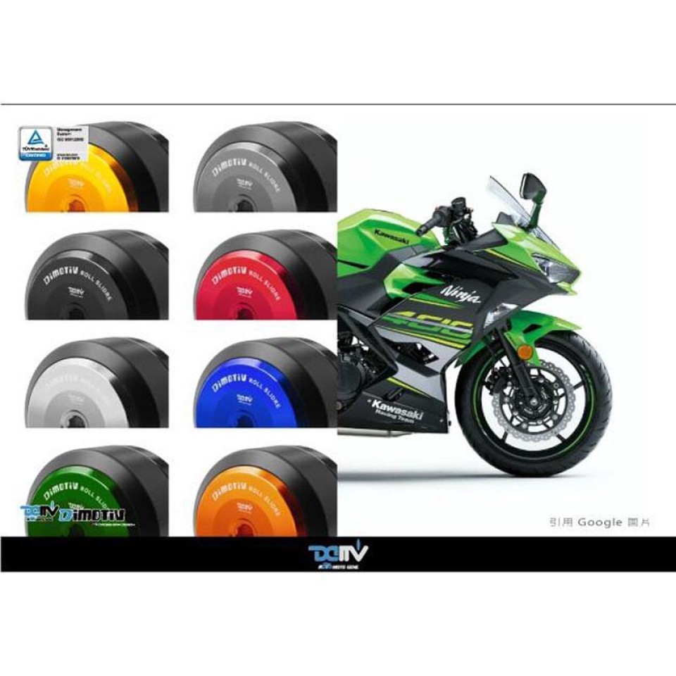 DMV DIFASSU06DIFRASROK Motorcycle Black Front Axle Slider Roll