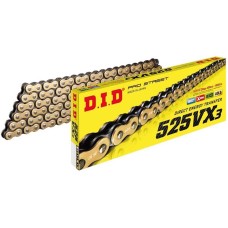 DID 525VX3GB Gold and Black X-Ring Chain