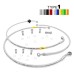 Fren Tubo 132115A-1 Motorcycle Clutch Hose Aeronautical Braided Type 1 In Steel