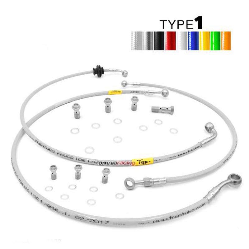 Fren Tubo 132115A-1 Motorcycle Clutch Hose Aeronautical Braided Type 1 In Steel