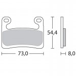 Brembo 107A48611 M118Z04 Brake Pad Kit