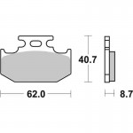 SBS 632HF Motorcycle Brake Pad