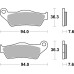 SBS 151CT Motorcycle Brake Pad