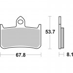 SBS 622DCC Motorcycle Brake Pad