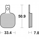 SBS 656HF Motorcycle Brake Pad