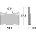 SBS 715H.HF Motorcycle Brake Pad