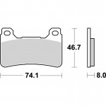 SBS 809DS-2 Motorcycle Brake Pad