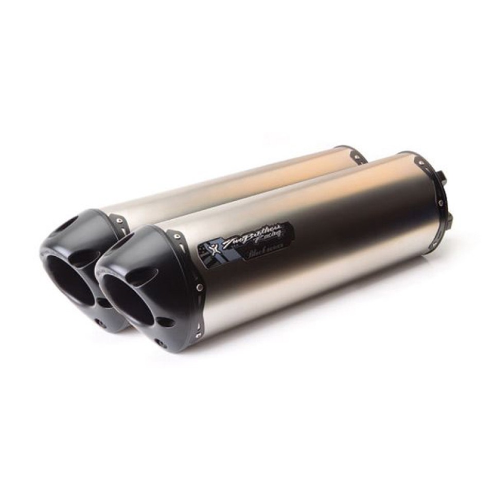 Two Brothers Racing Standard Series Dual M-2 Titanium Canister Slip-On Exhaust System for Kawasaki Z1000 2010-2015, Ninja 1000 2011-2015 Two Brothers Racing Standard Series Dual M-2 Titanium Canister Slip-On Exhaust System for Kawasaki Z1000 2010-2015, Ninja 1000 2011-2015