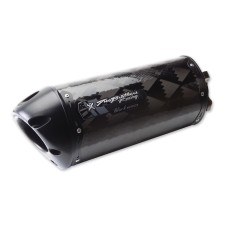 Two Brothers Racing M-2 Carbon Fiber Canister Full Exhaust System for Kawasaki NINJA2 Helmet50RR 2008-2013
